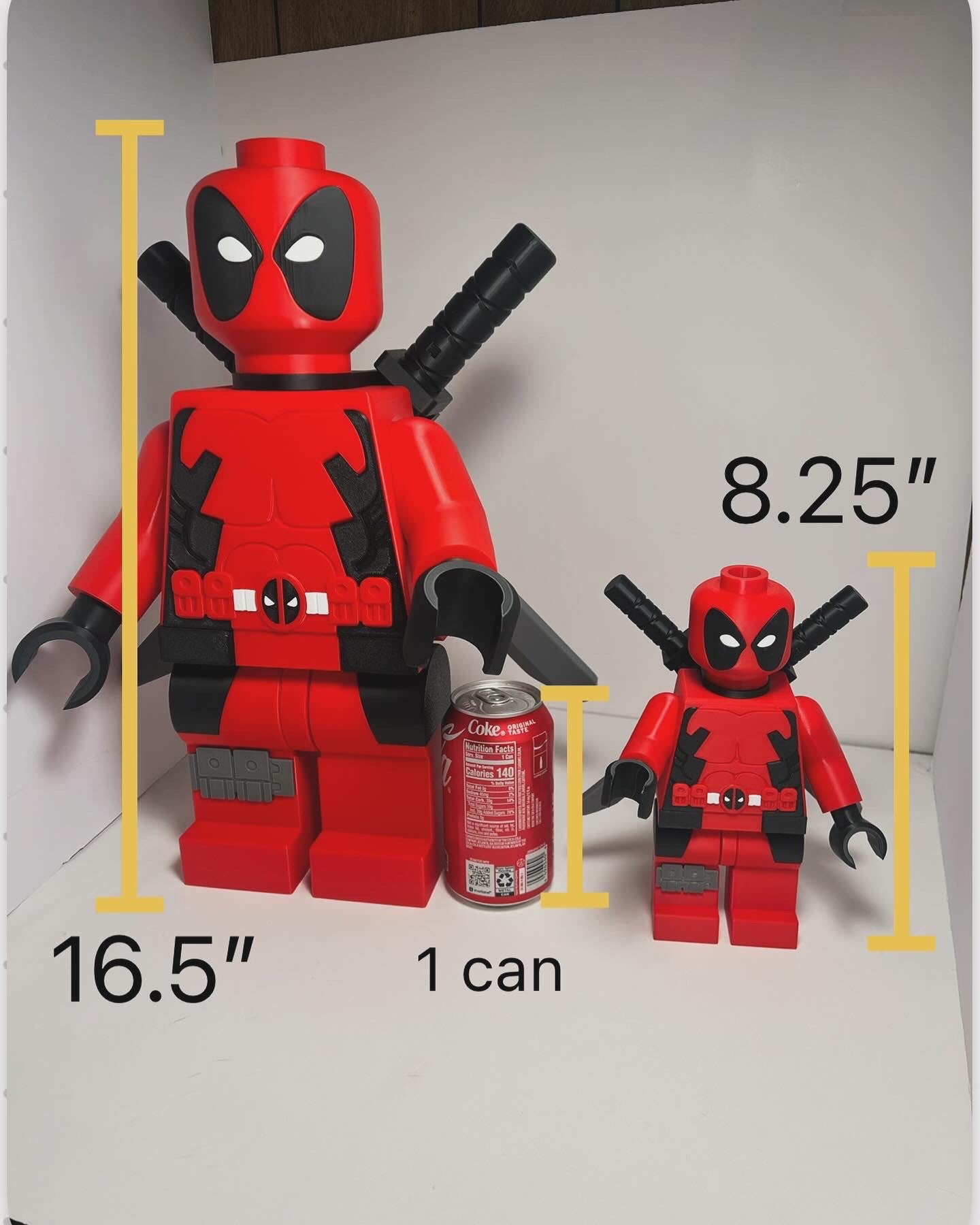 3D Printed Big Brick Deadpool Figurine