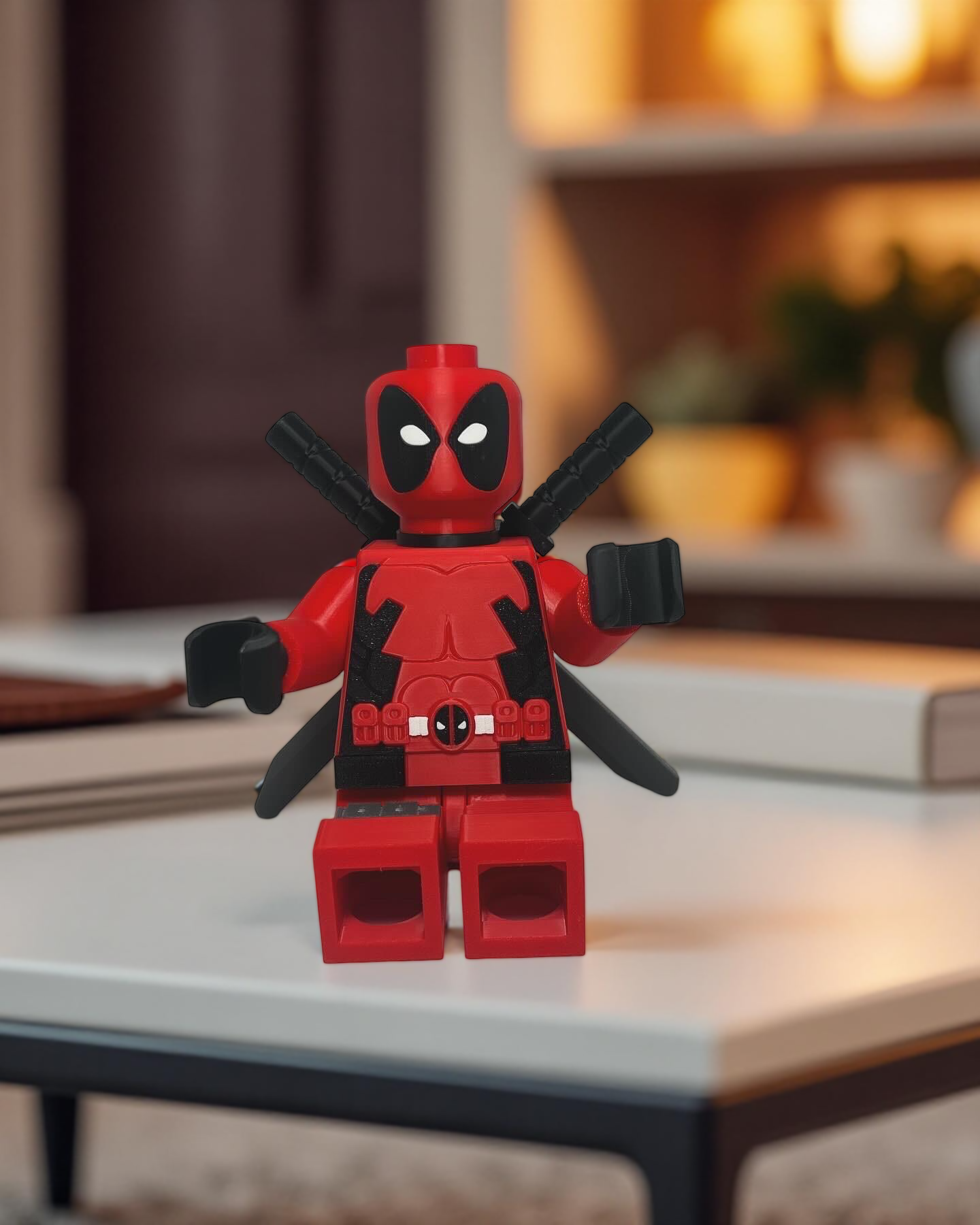 3D Printed Big Brick Deadpool Figurine