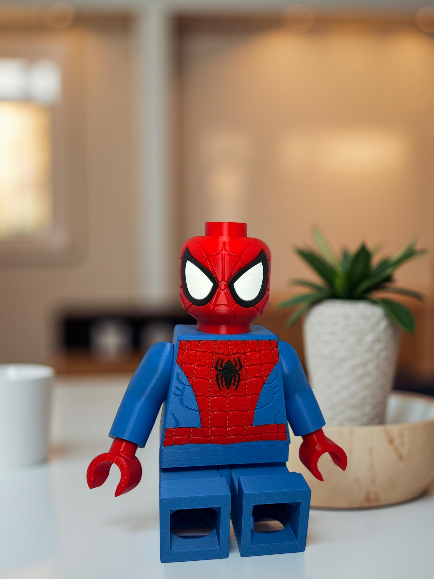 3D Printed Big Brick Spider Hero Figurine