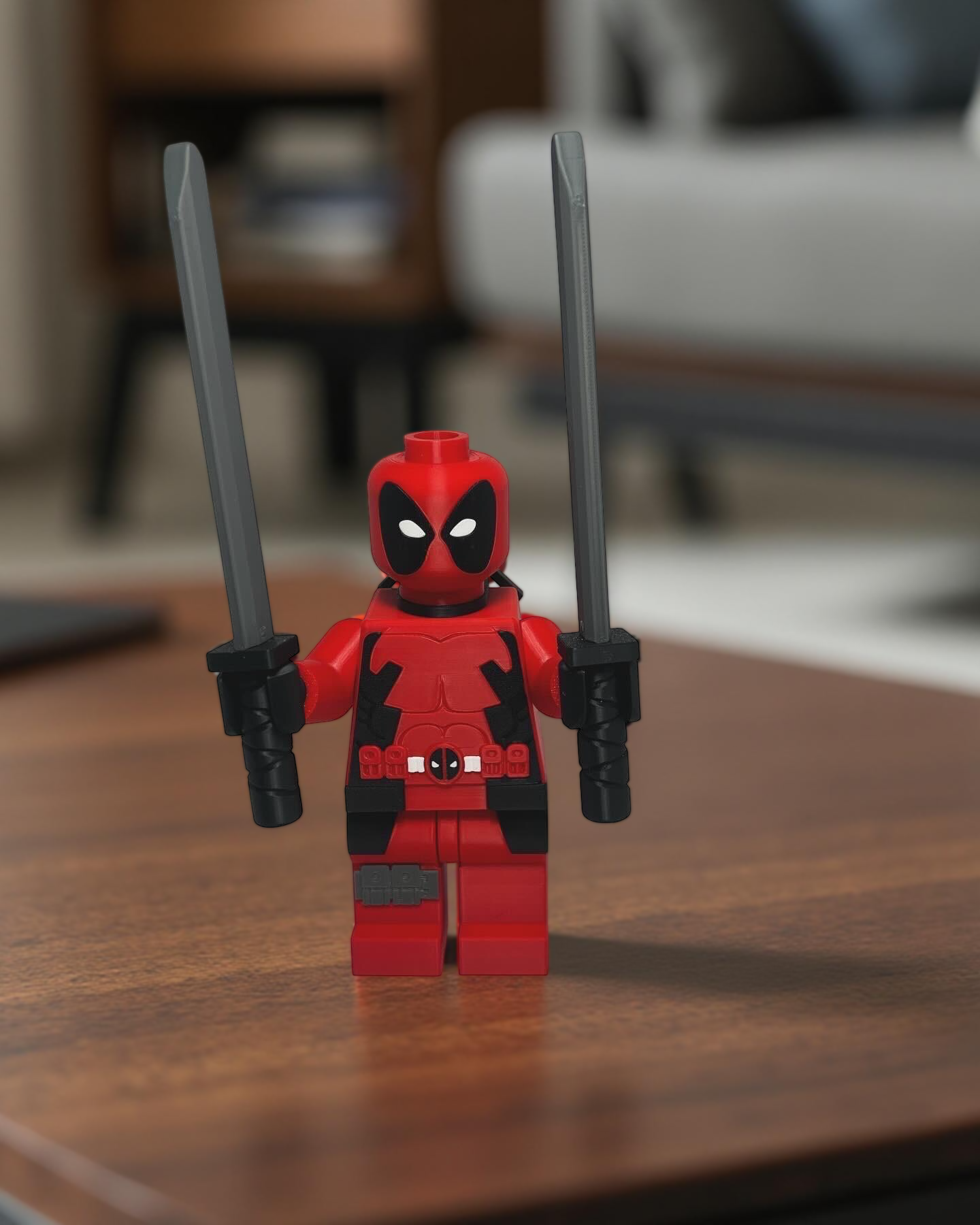 3D Printed Big Brick Deadpool Figurine
