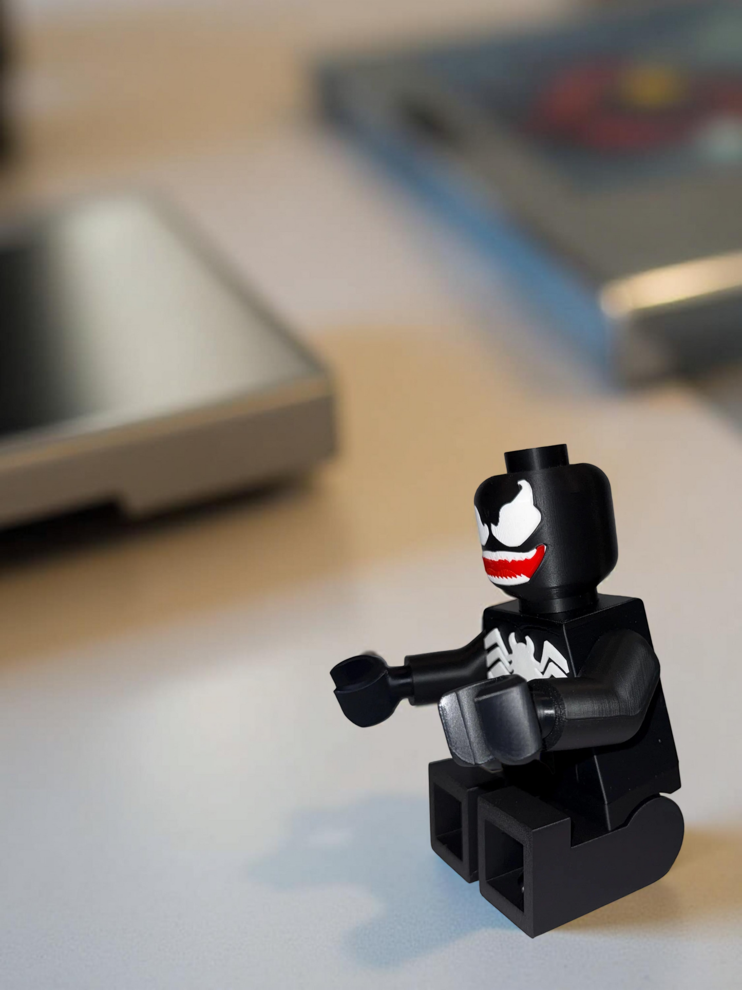 3D Printed Big Brick Spider Villain Figurine