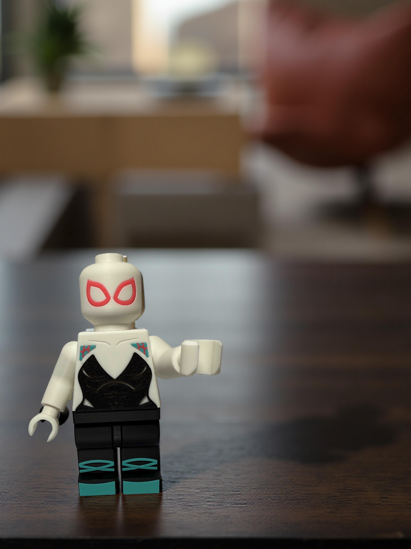 3D Printed Brick Arachnid Woman Hero Figurine