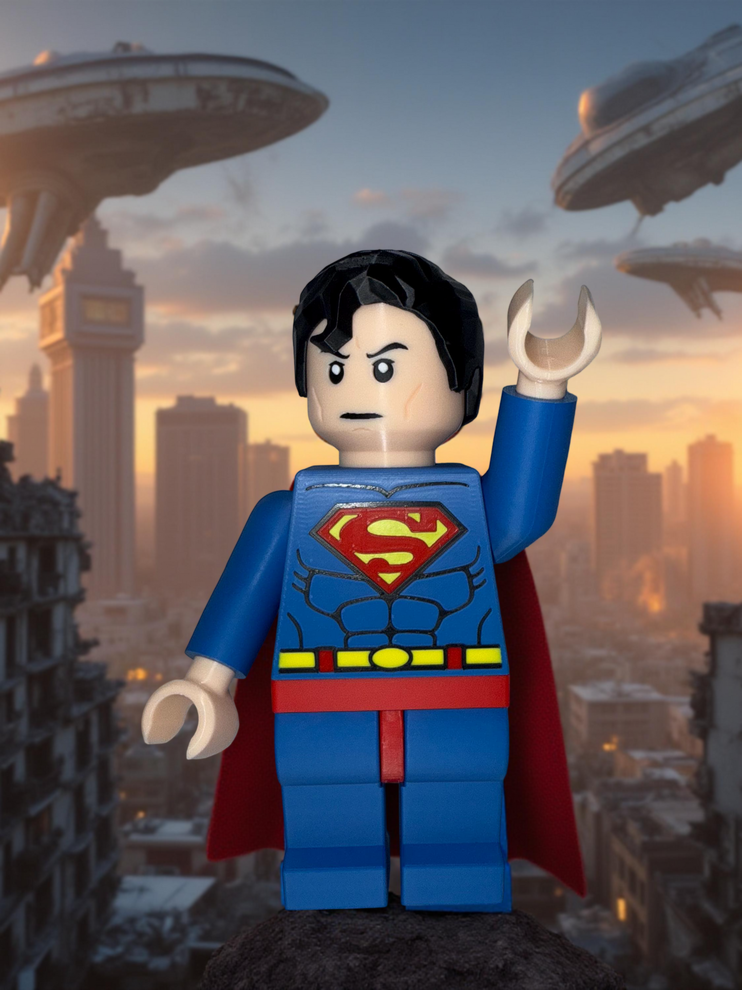 3D Printed Brick Super Hero Man