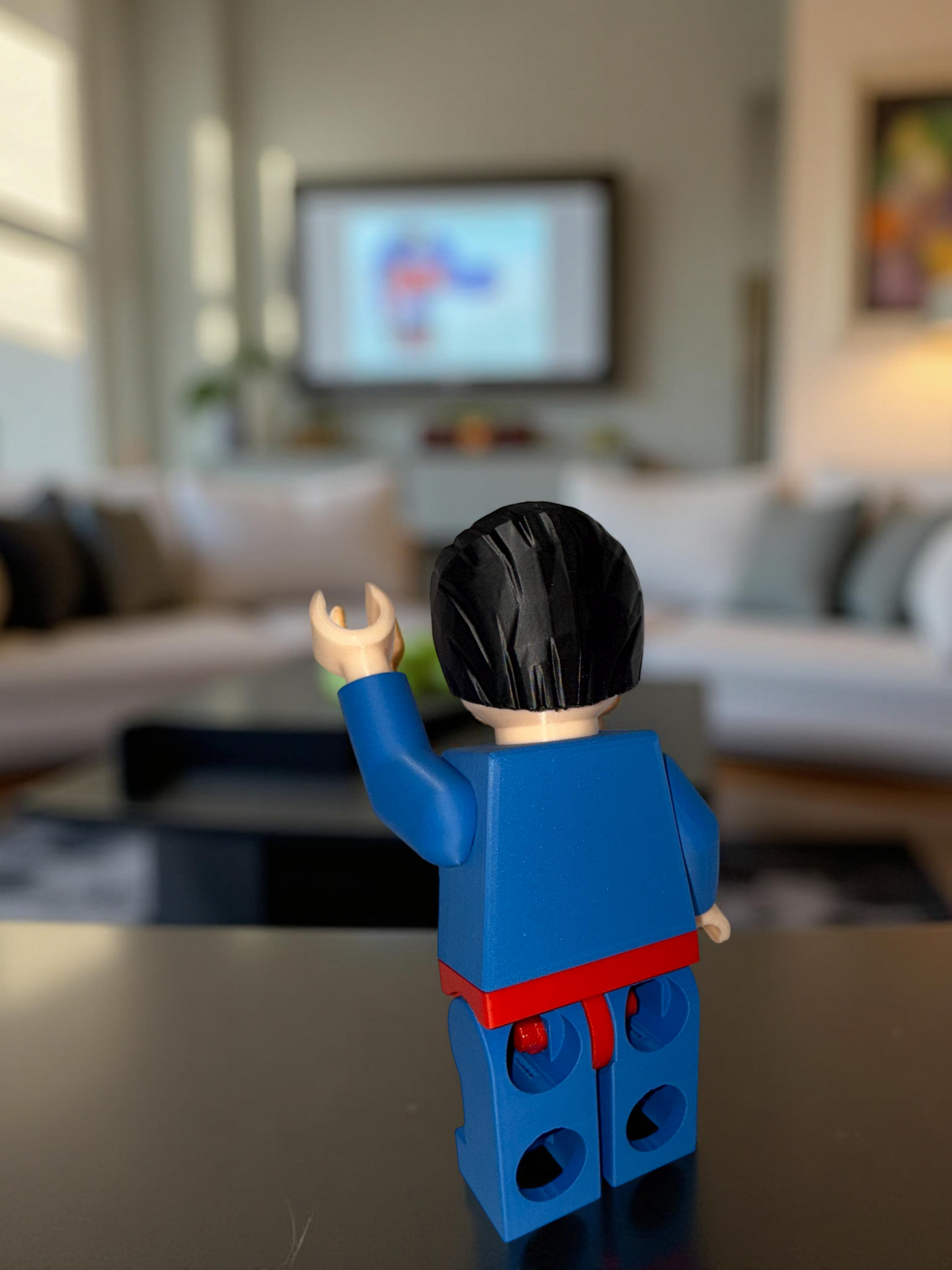 3D Printed Brick Super Hero Man