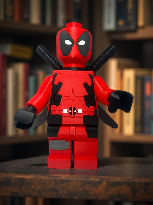 3D Printed Big Brick Deadpool Figurine